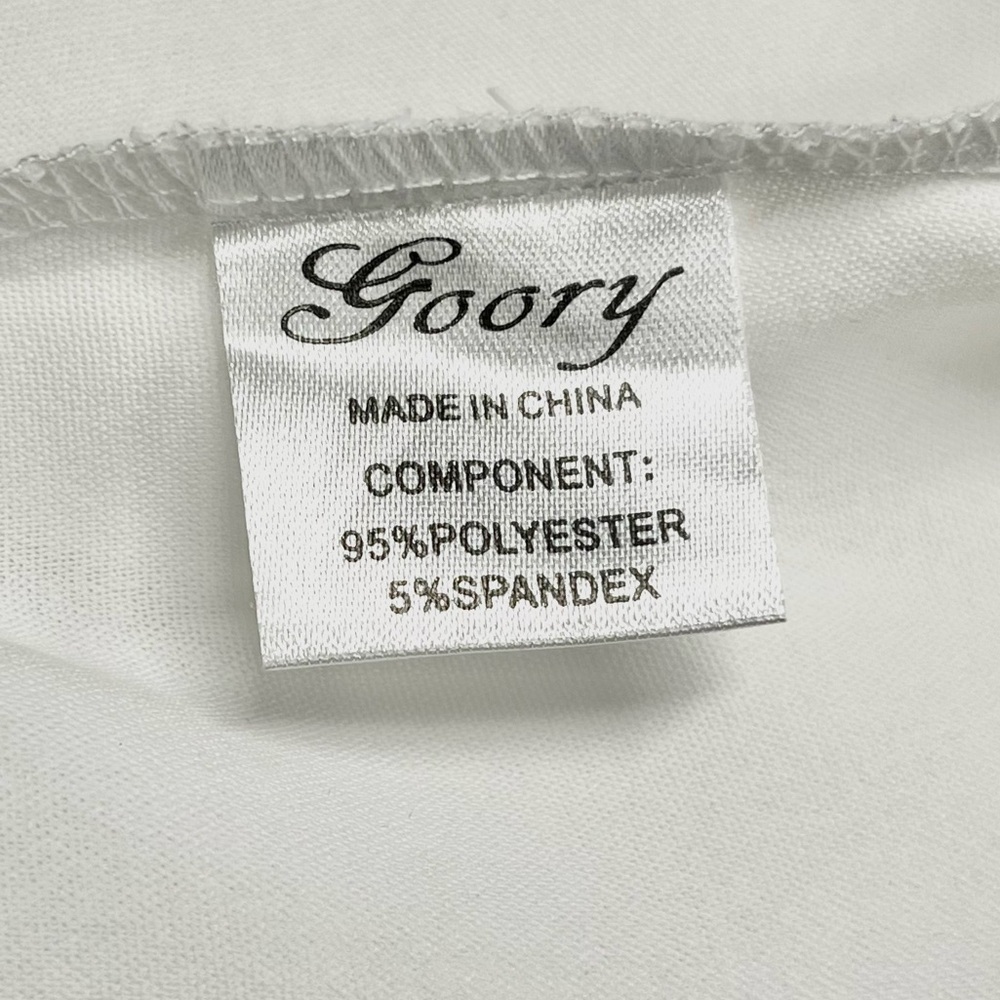 Goory White Lace Cut-Out V-Neck Spaghetti Strap Lightweight Top - Picture 6 of 7